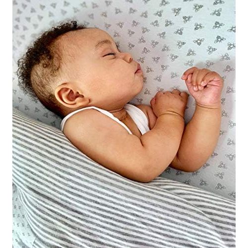  [아마존베스트]Burts Bees Baby - Fitted Crib Sheet, Boys & Unisex 100% Organic Cotton Crib Sheet For Standard...