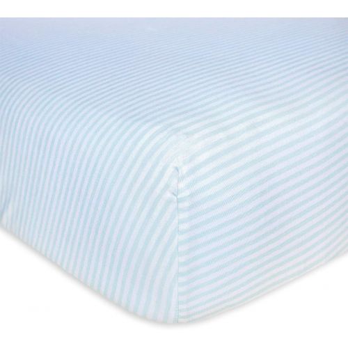  [아마존베스트]Burts Bees Baby - Fitted Crib Sheet, Boys & Unisex 100% Organic Cotton Crib Sheet For Standard...