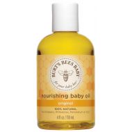 Burts Bees Baby 100% Natural Baby Nourishing Oil, 4 Ounces (Packaging May Vary)