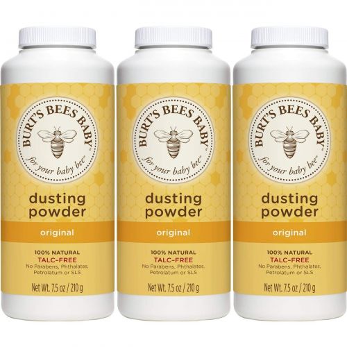  Burts Bees Baby 100% Natural Dusting Powder, Talc-Free Baby Powder - 7.5 Ounce Bottle (Pack of 3)