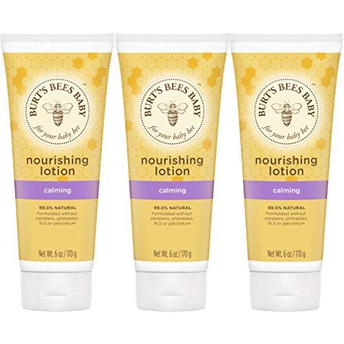  Burts Bees Baby Nourishing Lotion, Calming Baby Lotion,6 Ounce (Pack of 3)
