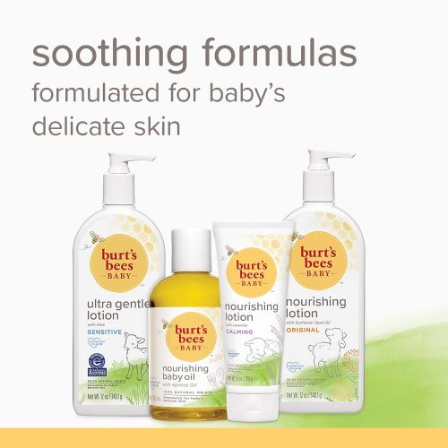  Burts Bees Baby Nourishing Lotion, Calming Baby Lotion,6 Ounce (Pack of 3)