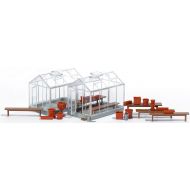 Busch 1400 Greenhouses 2/ HO Structure Scale Model Structure