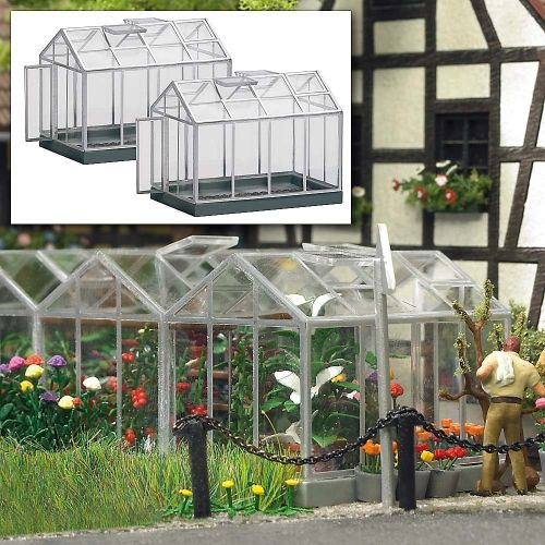  Busch 1400 Greenhouses 2/ HO Structure Scale Model Structure
