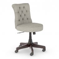 Bush Business Furniture Arden Lane Mid Back Tufted Office Chair in Light Gray Fabric