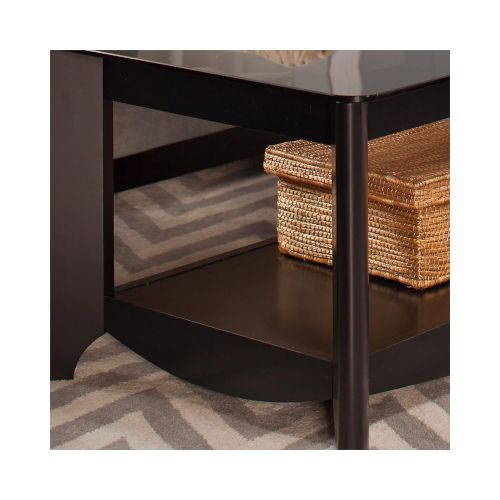  Bush Furniture Aero Coffee Table in Classic Black