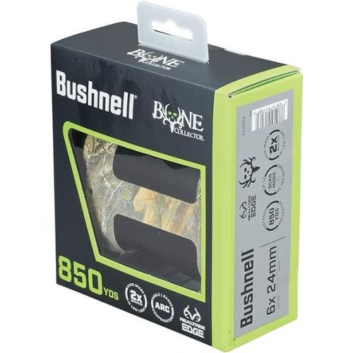 부쉬넬 Bushnell BoneCollector 850 Laser Rangefinder, Hunting Laser Range Finder in Realtree Edge Camo