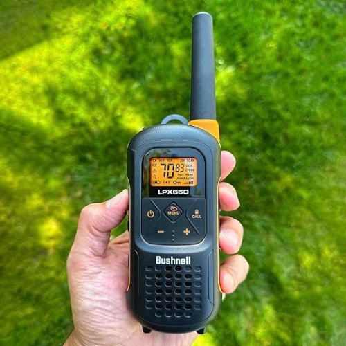 부쉬넬 New Bushnell LPX650 Walkie Talkies - Waterproof Long Range Two Way Radios, IP67 Rugged Floating Design, USB-C Rechargeable - Equipped for Wherever Life Takes You (2 Pack)