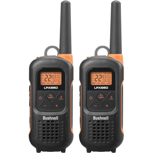 부쉬넬 New Bushnell LPX650 Walkie Talkies - Waterproof Long Range Two Way Radios, IP67 Rugged Floating Design, USB-C Rechargeable - Equipped for Wherever Life Takes You (2 Pack)