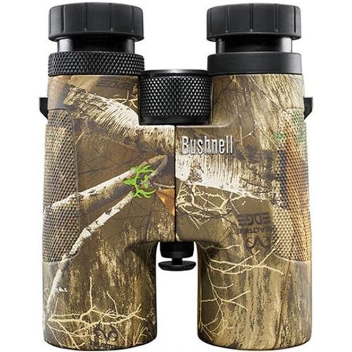 부쉬넬 Bushnell Powerview 10x42 BoneCollector Binoculars, Adult Binoculars for All Purpose Use in Realtree Edge Camo