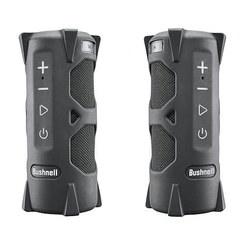 부쉬넬 Bushnell Outdoorsman Bluetooth Speaker, Bite Magnetic Mount, Rugged Rubber Armor