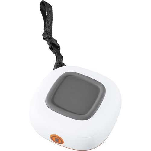 부쉬넬 Bushnell Disc Jockey -Bluetooth -Speaker, Lightweight Disk Golf -Speaker with Distance to Basket -GPS, White/Orange, Small