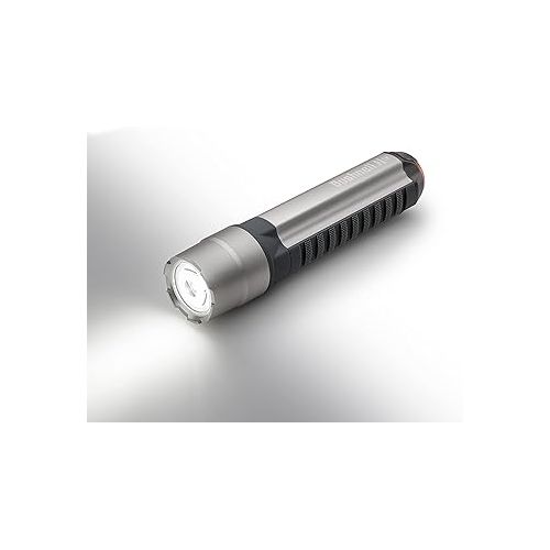 부쉬넬 Bushnell Flashlight | Rechargeable 500L Rubicon Series | Compact, Bright, 1 Mode | Hunting, Hiking, Camping, Work Light