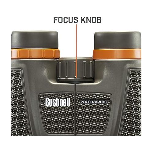 부쉬넬 Bushnell H2O Xtreme 10x42 Compact Waterproof Binoculars with Fully Multi Coated Lens for Hunting and Boating 181042C