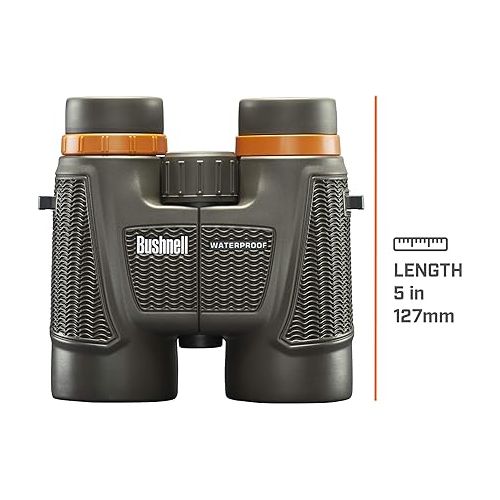 부쉬넬 Bushnell H2O Xtreme 10x42 Compact Waterproof Binoculars with Fully Multi Coated Lens for Hunting and Boating 181042C