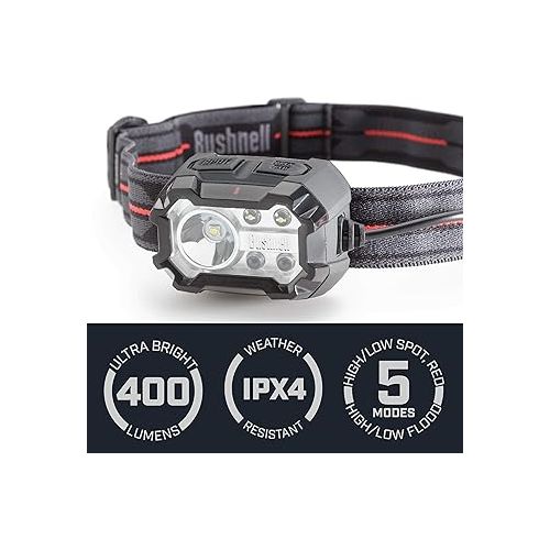 부쉬넬 Bushnell PRO Rechargeable 400L Multi-Color Headlamp