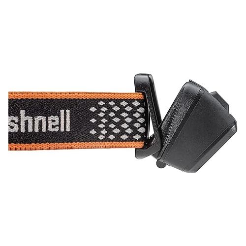 부쉬넬 Bushnell Power+ 500L LED Headlamp - Flexible Power, Water Resistant, Rechargeable, Adjustable Band, Red Mode