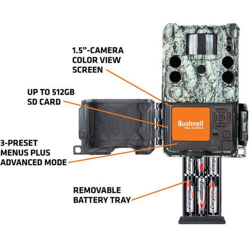 부쉬넬 Bushnell Core S-4K No-Glow Trail Camera with True Target (Camo)