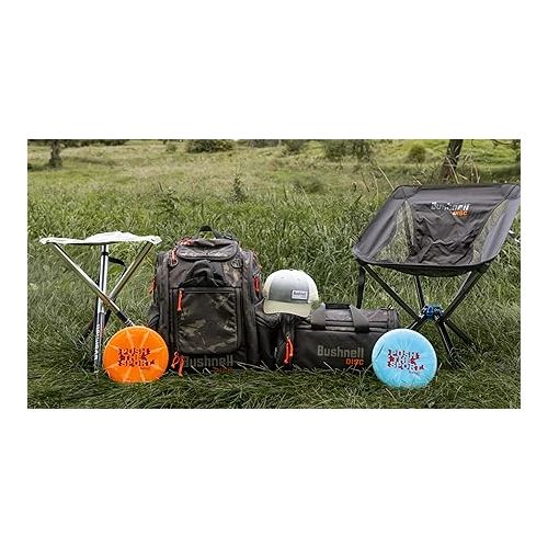 부쉬넬 Bushnell Disc Golf Spectator Chair with Carrying Strap and Bag, Black