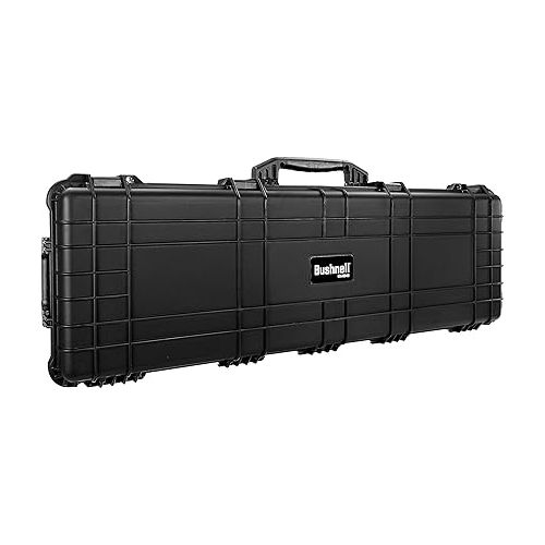 부쉬넬 Bushnell 53 Inch Hard Rifle Case, Waterproof, Shock Proof, and TSA Ready with Wheels