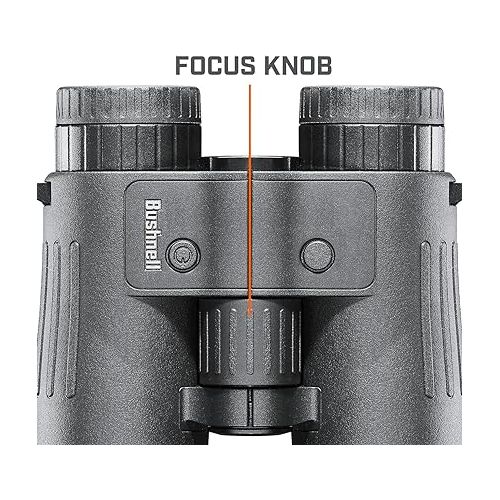 부쉬넬 Bushnell Fusion X 10x42mm Rangefinder Binoculars, Hunting Binoculars with Built-in Rangefinder, Angle Range and Bullet Drop Compensation Modes