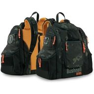 Bushnell Pound Disc Golf Zippered Backpack, Orange/Black Camouflage