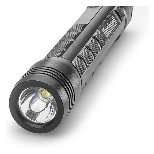 부쉬넬 Bushnell Tactical Flashlight, 700 Lumens, Compact LED Construction, Uses Included CR123 Batteries or Rechargeable Battery| Police, Military, Hunting, Security