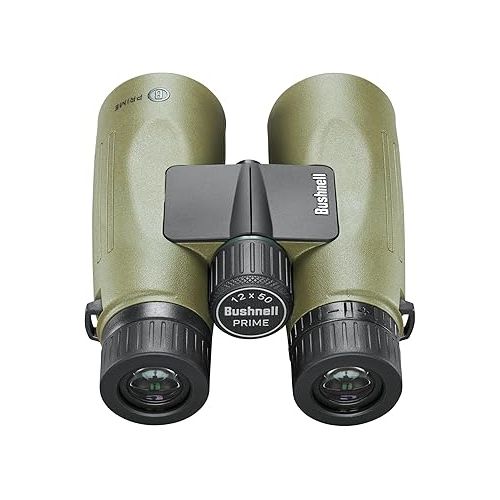 부쉬넬 Bushnell Prime 12x50 Binocular and Vault Bino Caddy Combination Pack, Waterproof Hunting Binocular with Rugged Binocular Pouch for Hunting, Bird Watching and Hiking