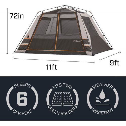 부쉬넬 Bushnell Shield Series 6 Person Instant Cabin Tent - 11ftx9ft