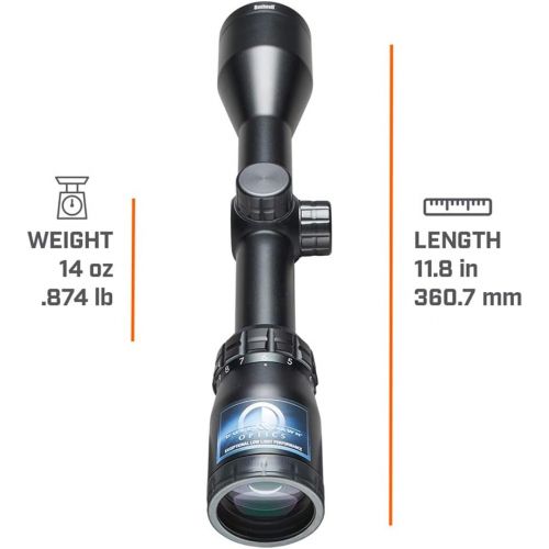 부쉬넬 Bushnell Banner Dusk & Dawn Multi-X Reticle Riflescope with 3.3-Inch Eye Relief, 3-9X 40mm , Black