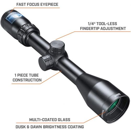 부쉬넬 Bushnell Banner Dusk & Dawn Multi-X Reticle Riflescope with 3.3-Inch Eye Relief, 3-9X 40mm , Black