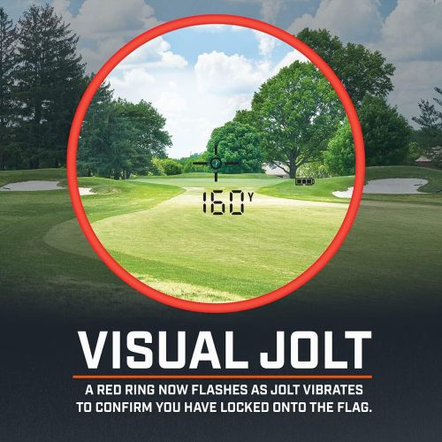 부쉬넬 Bushnell Tour V5 Golf Laser Rangefinder Pinseeker Visual JOLT BITE Magnetic Mount Next Level Clarity and Brightness Non-Slope Model 201901