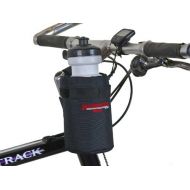 [아마존베스트]Bushwhacker Shasta Black - Insulated Bike Water Bottle Holder w/ 20 oz. Bottle - Two Point Bike Frame & Handlebar Attachment w/ Belt Loop