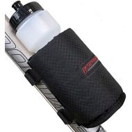 [아마존베스트]Bushwhacker Olympia Bicycle Water Bottle Holder w/ 28 Ounce Bottle - Mounts with Velcro Straps No Tools Hardware Screws Required - Attaches to Top Down or Seat Tube - Bike Cage Hyd