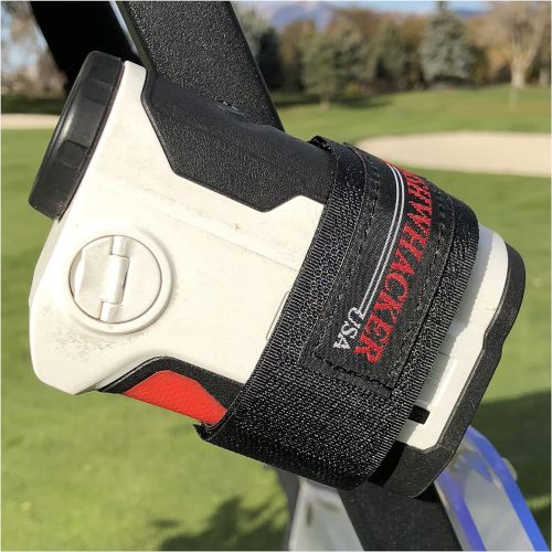  Bushwhacker Magnetic Multi Purpose Mount for Golf Cart Railing - Great for Rangefinder GPS Attachment Rail Bar Quick Accessory Case Range Finder Strap Easy Stick Towel Holder Hange