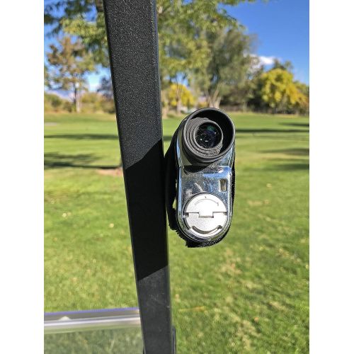  Bushwhacker Magnetic Multi Purpose Mount for Golf Cart Railing - Great for Rangefinder GPS Attachment Rail Bar Quick Accessory Case Range Finder Strap Easy Stick Towel Holder Hange