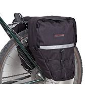 Bushwhacker Moab Black - Bicycle Rear/Front Pannier w/Reflective Sold as Pair Trim Cycling Rack Pack Bike Bag Frame Accessories Grocery