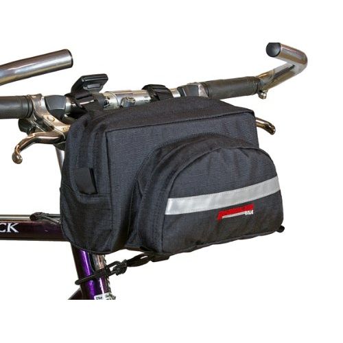  Bushwhacker Durango Black - Bicycle Handlebar Bag Cycling Front Pack Bike Bag Rear Frame Accessories