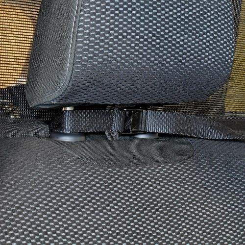  Bushwhacker - Paws n Claws Deluxe Dog Barrier 50 Wide - Ideal for Smaller Cars, Trucks, and SUVs - Patent Pending - Pet Restraint Car Backseat Divider Vehicle Gate Cargo Area