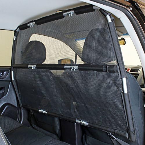  Bushwhacker - Paws n Claws Deluxe Dog Barrier 56 Wide - Ideal for Trucks, Large SUVs, Full Sized Sedans - Pet Restraint Car Backseat Divider Vehicle Gate Cargo Area Travel Trunk Me