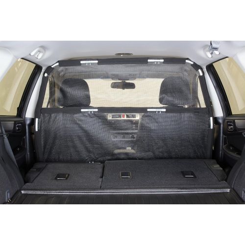  Bushwhacker - Paws n Claws Deluxe Dog Barrier 56 Wide - Ideal for Trucks, Large SUVs, Full Sized Sedans - Pet Restraint Car Backseat Divider Vehicle Gate Cargo Area Travel Trunk Me