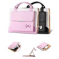 iPad Air 2 Case,Businda Lovely Handbag for Kids,Synthetic Leather Magnetic Stand Cover Smart Cover with Auto Wake/Sleep Feature Cover for iPad 6, Pink
