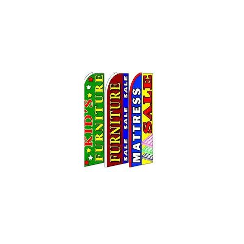  Business Needs Kids Furniture, Mattress Sale King Size Swooper Flag Sign Pack of 3