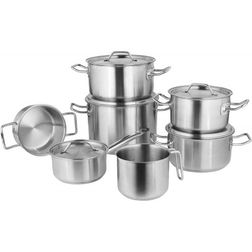  BUTLERS SOUL COOKING Edelstahltopf Ø 24 cm - Praktischer Kochtopf aus Edelstahl - zum Kochen, Schmoren und Garen