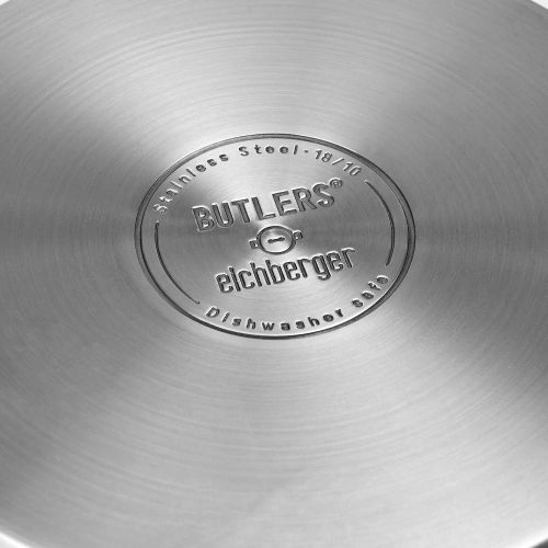  BUTLERS SOUL COOKING Edelstahltopf Ø 24 cm - Praktischer Kochtopf aus Edelstahl - zum Kochen, Schmoren und Garen