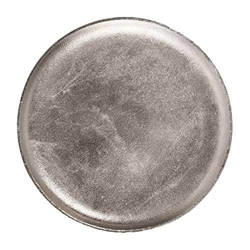  Butlers Banquet Vintage Decorative Plate Diameter 35 cm  Serving Plate in Retro Look Made of Aluminium Silver Nickel-Plated  Candle Plate