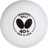 Butterfly 40+ Training Ball - 40+ Ball Used for Training - Available in a Box of 6 or 120 White Training Balls - Comparable to a Three-Star Ball and Perfect for Multiball Practice