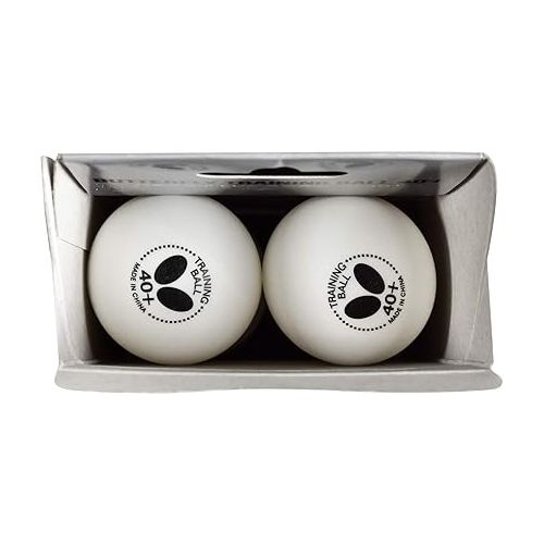 버터플라이 Butterfly 40+ Training Ball - 40+ Ball Used for Training - Available in a Box of 6 or 120 White Training Balls - Comparable to a Three-Star Ball and Perfect for Multiball Practice