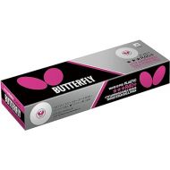 Butterfly R40+ Table Tennis Balls - 40mm White Ping Pong Ball - ITTF Certified Professional Table Tennis Ball- Poly Table Tennis Ball - 3 Pack or 12 Pack