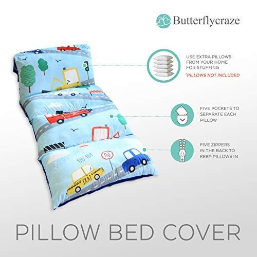 버터플라이 Butterfly Craze Girls Floor Lounger Seats Cover and Pillow Cover Made of Super Soft, Luxurious Premium Plush Fabric - Perfect Reading and Watching TV Cushion - Great for SLEEPOVERS